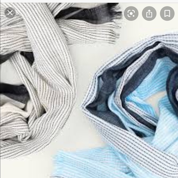 Black and white Haiku scarf by Bloom and Give NWOT - Picture 2 of 2